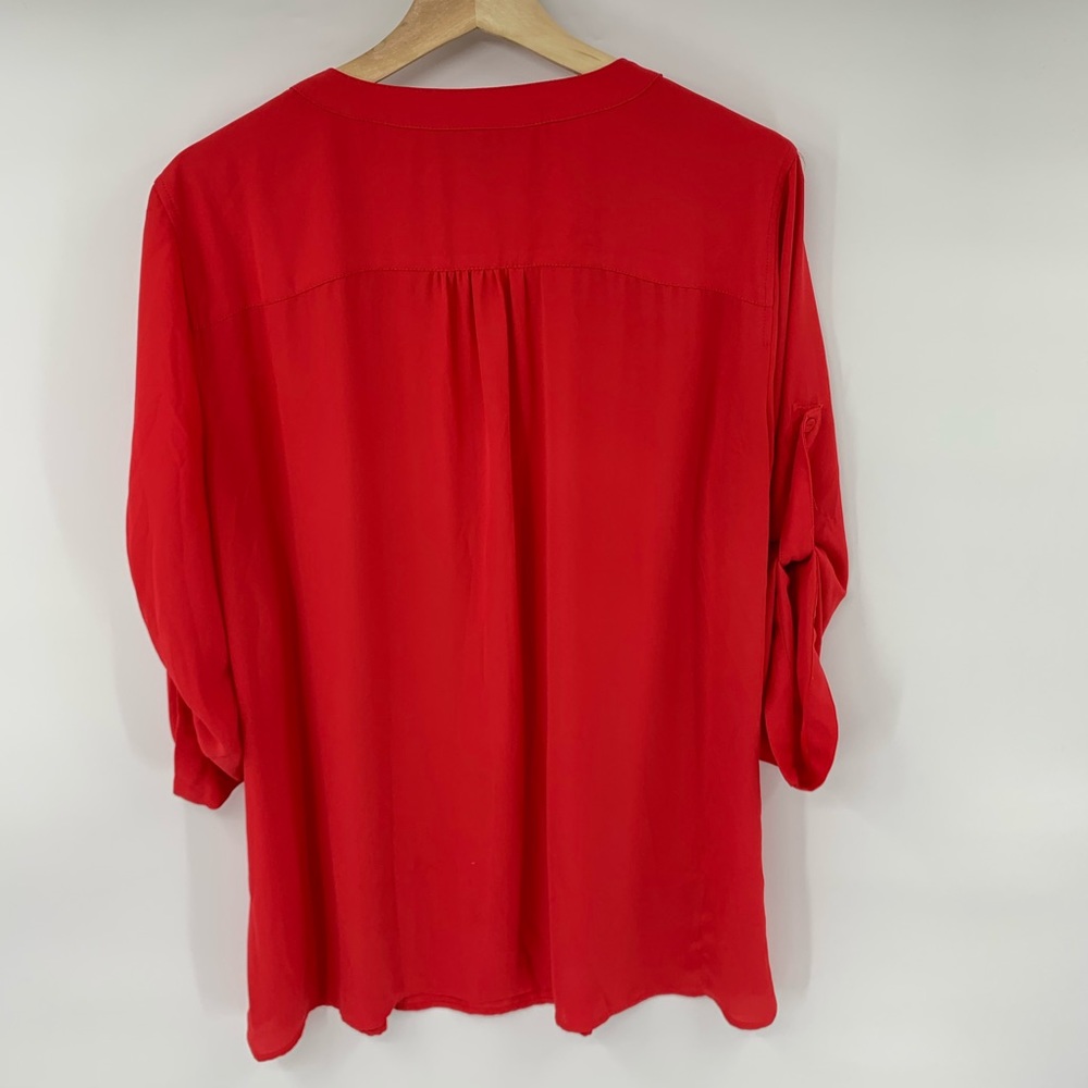 BCBG Maxazria Gena Long Sleeve Tunic Top Pintucks - Picture 7 of 7
